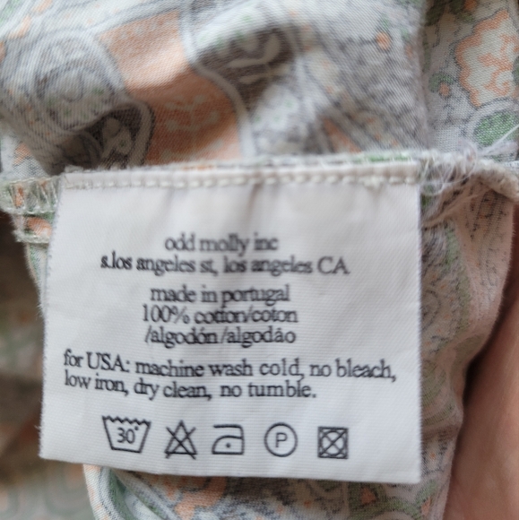 Odd Molly Paisley Mini, GUC, Size 2 - Picture 9 of 10